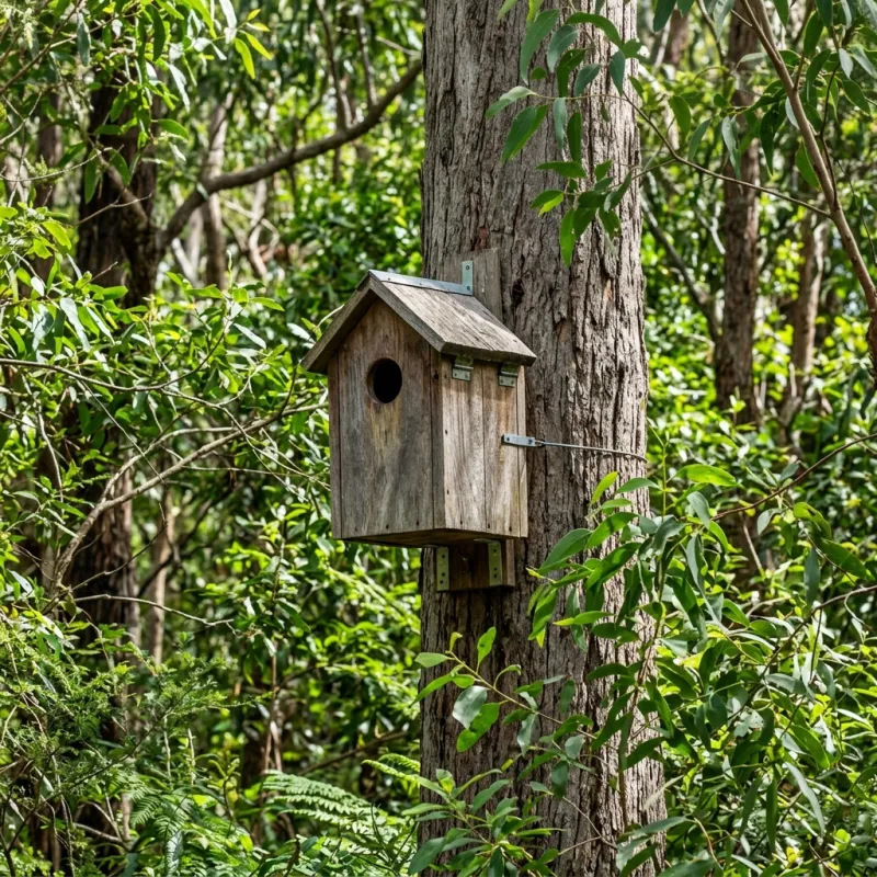Animal nesting box installed as a humane alternative to a Mount Evelyn roof cavity